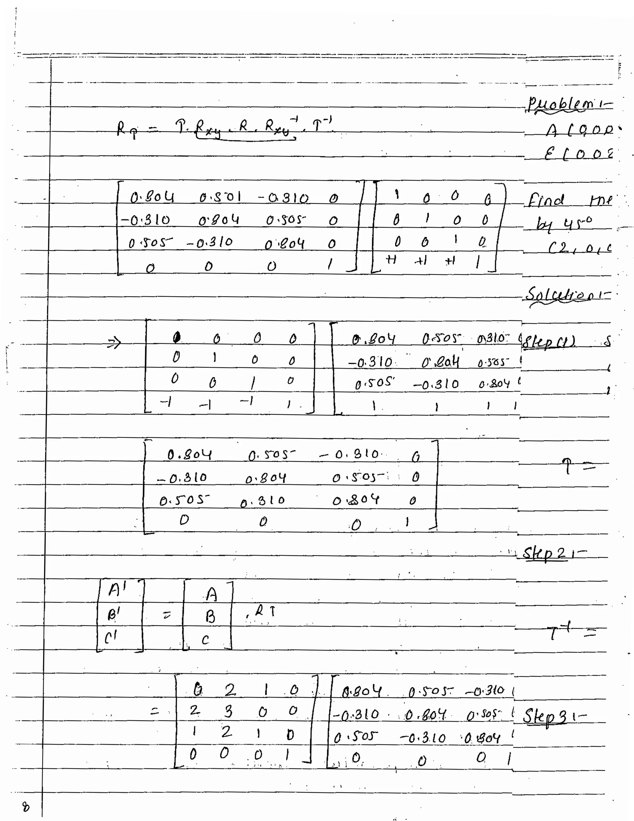 3D transformation - Unit 3 Computer grpahics