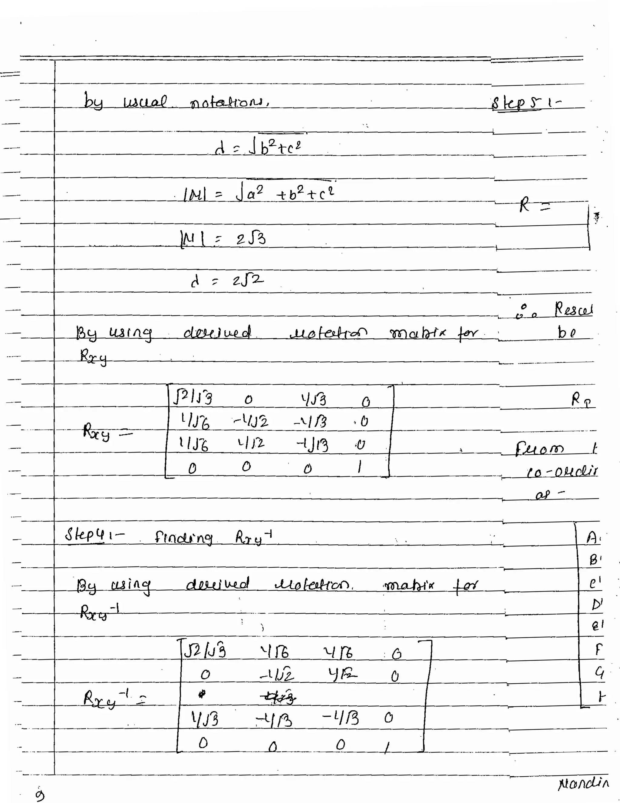 3D transformation - Unit 3 Computer grpahics