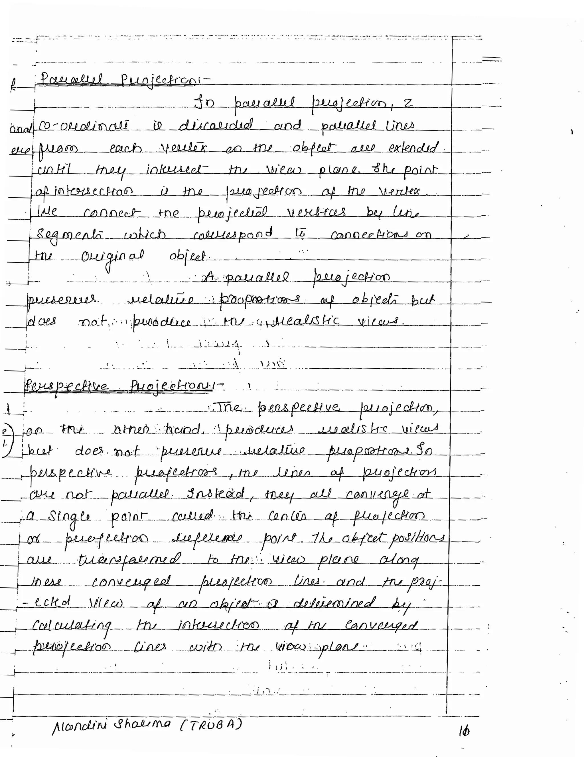 3D transformation - Unit 3 Computer grpahics