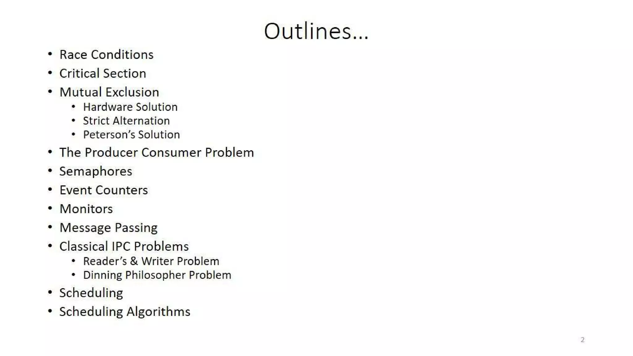 OS Unit 3 - Interprocess Communication