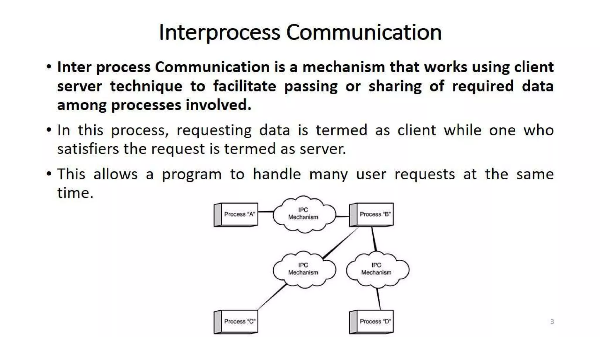 OS Unit 3 - Interprocess Communication