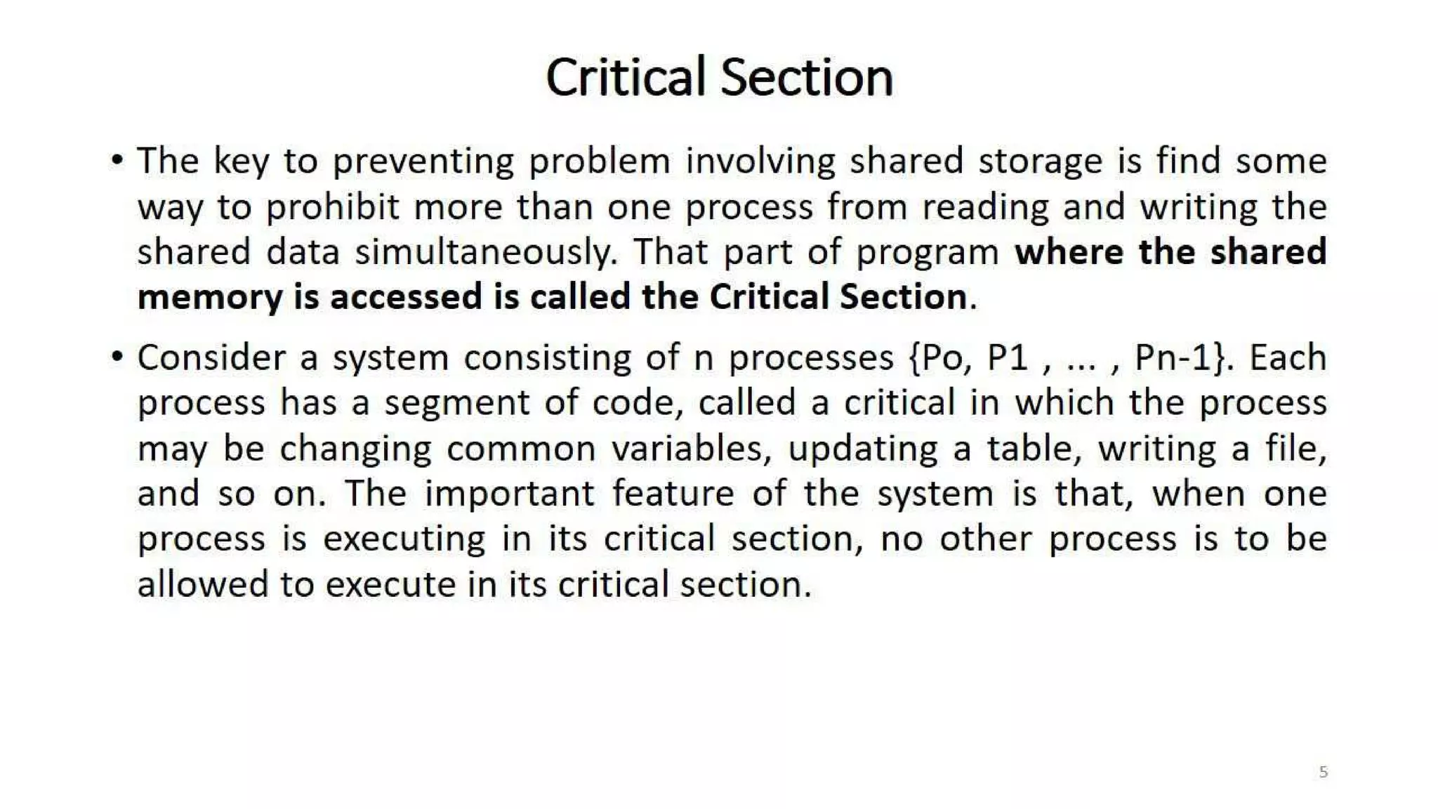 OS Unit 3 - Interprocess Communication