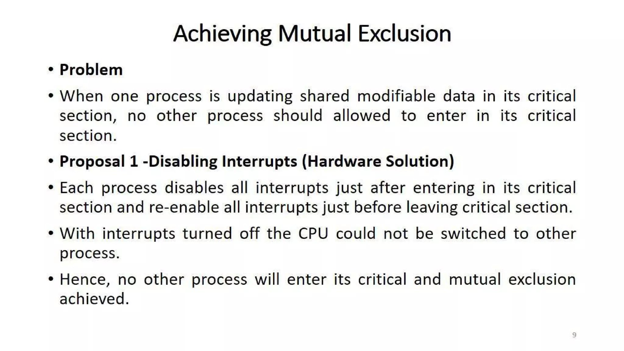 OS Unit 3 - Interprocess Communication
