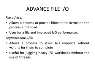 Linux System Programming - Advanced File I/O | PPT