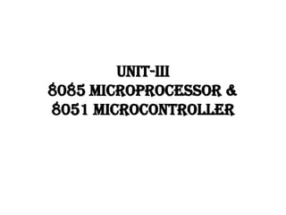 Introduction to 8085 Microprocessors | PPT