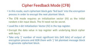 CNS - Unit - 3 - Block Cipher Mode | PDF
