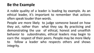 Leadership in Indian ethical perspective | PPTX