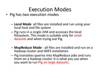 power point presentation on pig -hadoop framework | PPTX