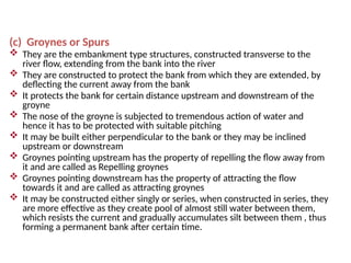 UNIT 3 Rivers and Reservoirs Spillway design meandering of rivers | PPTX