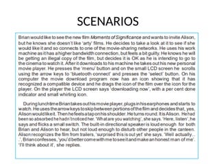 SCENARIOS
 