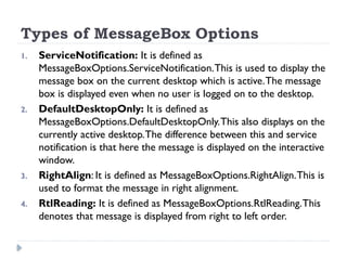 A GUI application using Windows Forms (WinForms) in .Net Programming | PPTX