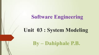 Power point presentation on system modeling | PPTX