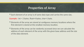 unit-3.1_array data analysis kuch bhi padh lo jo mann wo sb h iss ppt ...