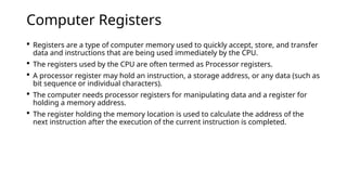 Basic computer organization and designs. | PPTX