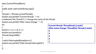 Unit-3.2 Multithreading - (1).pdf and Programming | PDF