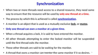 Unit-3.2 Multithreading - (1).pdf and Programming | PDF