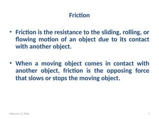 Machine Moving Using Friction theory of machines Unit - 3.pptx friction | PPTX
