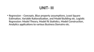 Comprehensive Guide to Regression Analysis and Model Building in ...