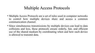 Comprehensive Overview of Data Link Layer and MAC Protocols in ...