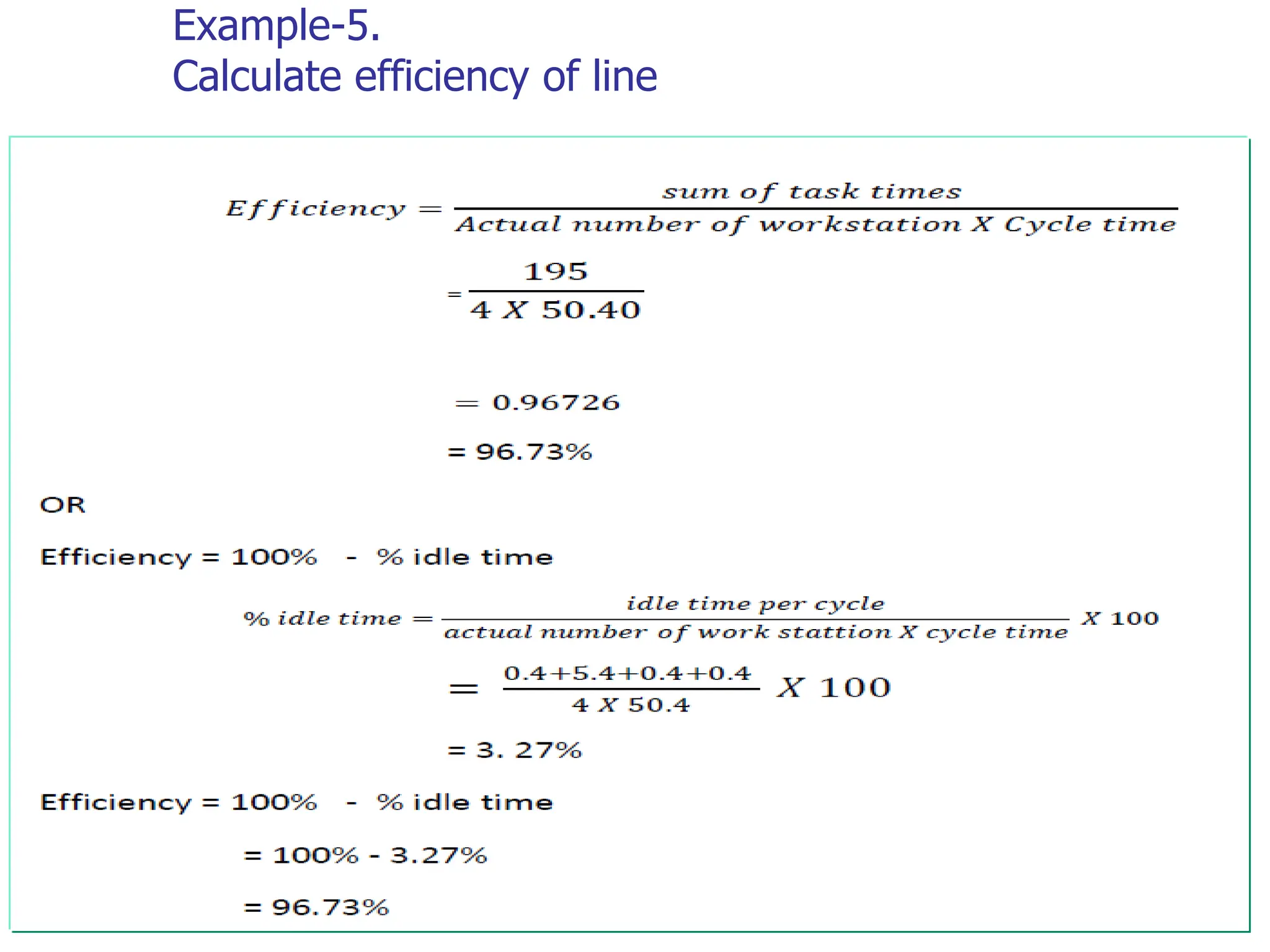 Example-5.
Calculate efficiency of line
59
 