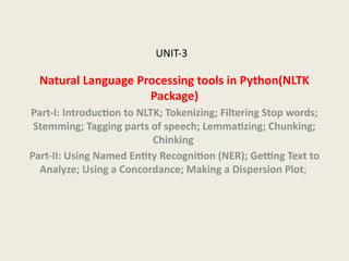 Comprehensive Guide to Natural Language Processing Tools in Python ...