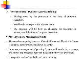 Mmu Operating Comprehensive Overview of Memory Management in Operating Systems | PPT