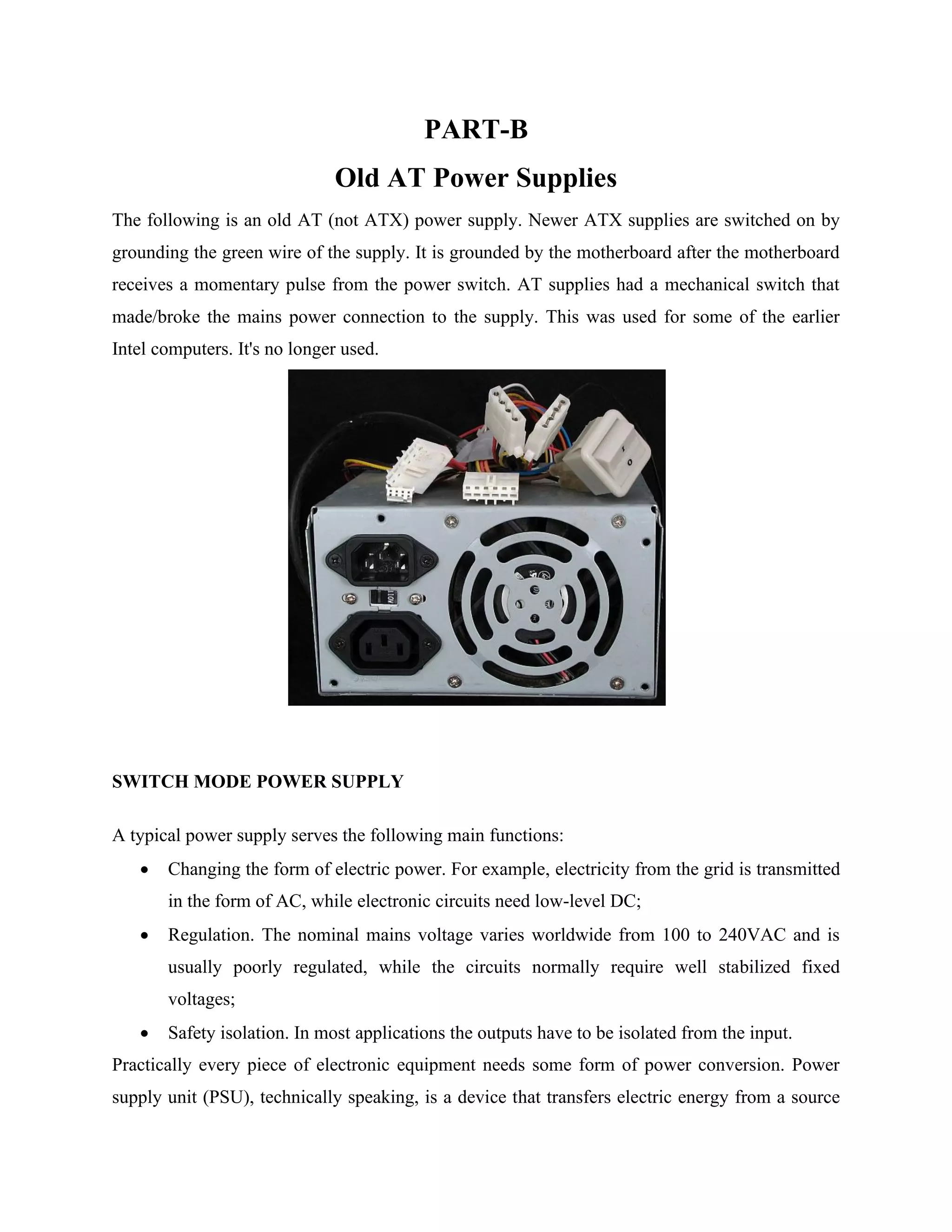 Unit 3- power supplies | PDF
