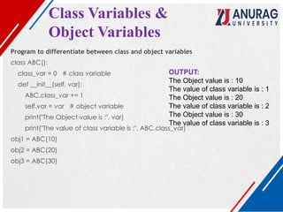 Comprehensive Introduction to Object Oriented Programming and Python ...