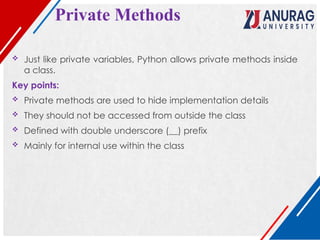 python private methods explained | pdf | method... Comprehensive Introduction to Object Oriented Programming and Python ...