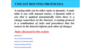 Unit-3 - Routing for computer networks ece | PPTX