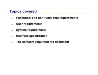 Unit 3- requirements for software development | PDF