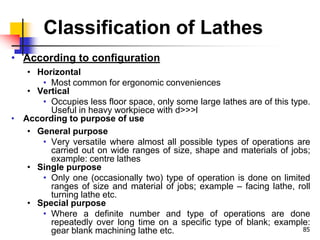 Unit 3A1 Lathe turning and related operations | PPTX