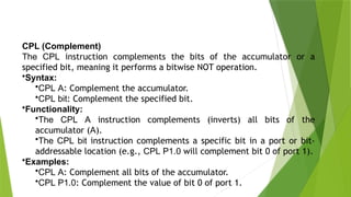 addressing modes of microcontrooller 8051 | PPTX