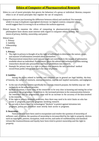 Computer Assisted Coding Ethics CHAPTER 03- Computer-Aided Formulation Development (CADD) | DOCX