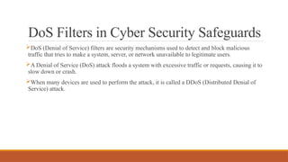 Comprehensive Cyber Security Mechanisms and Tools for Protection | PPTX