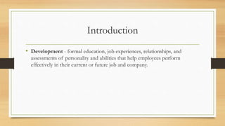 A career: definition
• is a pattern of work-related experiences that span the course of a person’s life
• reflects any wor...