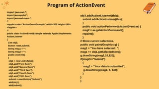 Unit-3 event handling | PDF