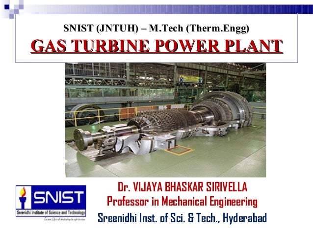 Gas Turbine Power Plant Snist