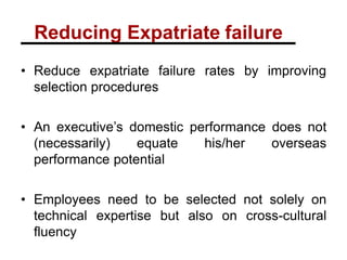 KMB -302: Unit- 3 -Lecture- 7 (Expatriate Management) | PPTX