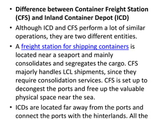 LOGISTICs containerization and types of containerization | PDF