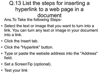 Unit -3 (Office Automation) important Q A.pdf