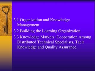 Unit-3 Organization learning knowledge management | PPT