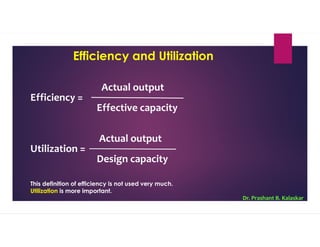 Efficiency And Utilization Examples Production Planning & Control | PDF