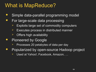 Comprehensive Overview of Cloud Programming and MapReduce Framework | PPT