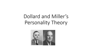 Dollard and Miller’s
Personality Theory
 