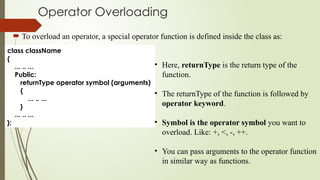 Comprehensive Guide to Polymorphism and Operator Overloading in C++ ...
