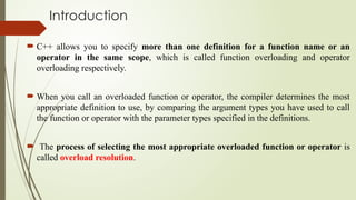 Comprehensive Guide to Polymorphism and Operator Overloading in C++ ...