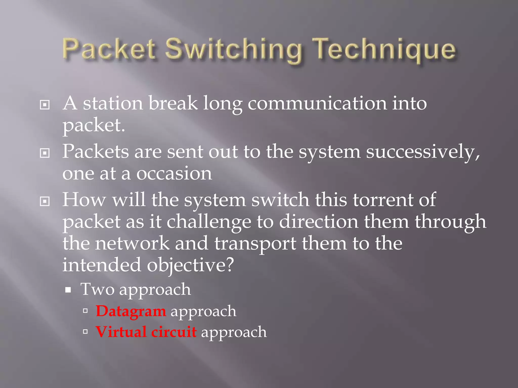 packet switching | PPT