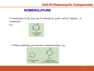 Unit-3 ppt.pdf organic chemistry unit 3 heterocyclic | PDF