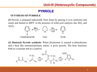Unit-3 ppt.pdf organic chemistry unit 3 heterocyclic | PDF